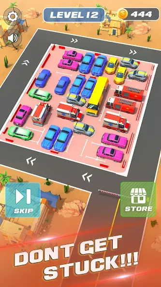 Unblock It Car Puzzle Game (Паркинг Джам Разблокировать) [МОД: Деньги, Монеты и Меню MOD] Screenshot 4