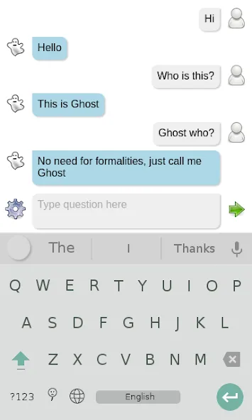 Ghost chat bot (Гостчатбот) [МОД: Много монет, Открытые уровни и Мега MOD] Screenshot 1