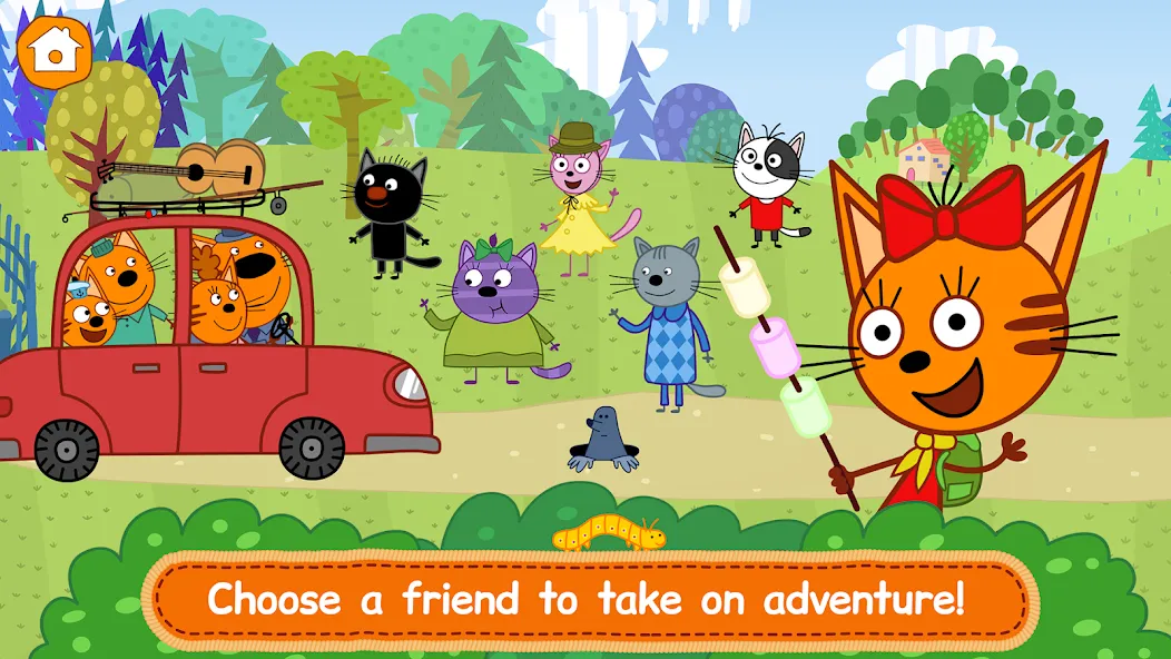Kid-E-Cats: Kitty Cat Games! [МОД: Много монет, Открытые уровни и Мега MOD] Screenshot 1