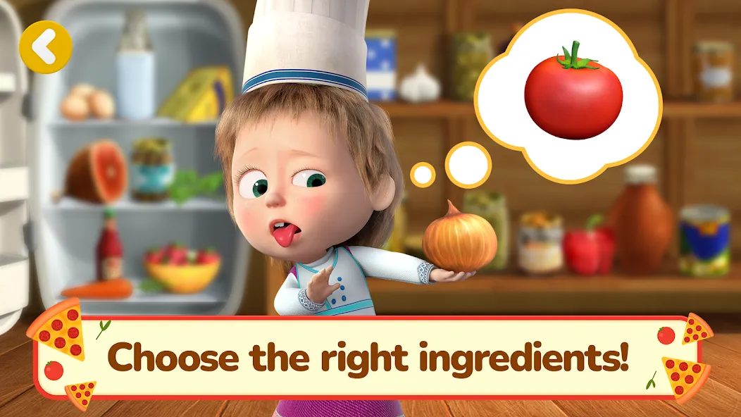 Masha and the Bear Pizza Maker [МОД: Все открыто, Дополнительные деньги и Меню MOD] Screenshot 2