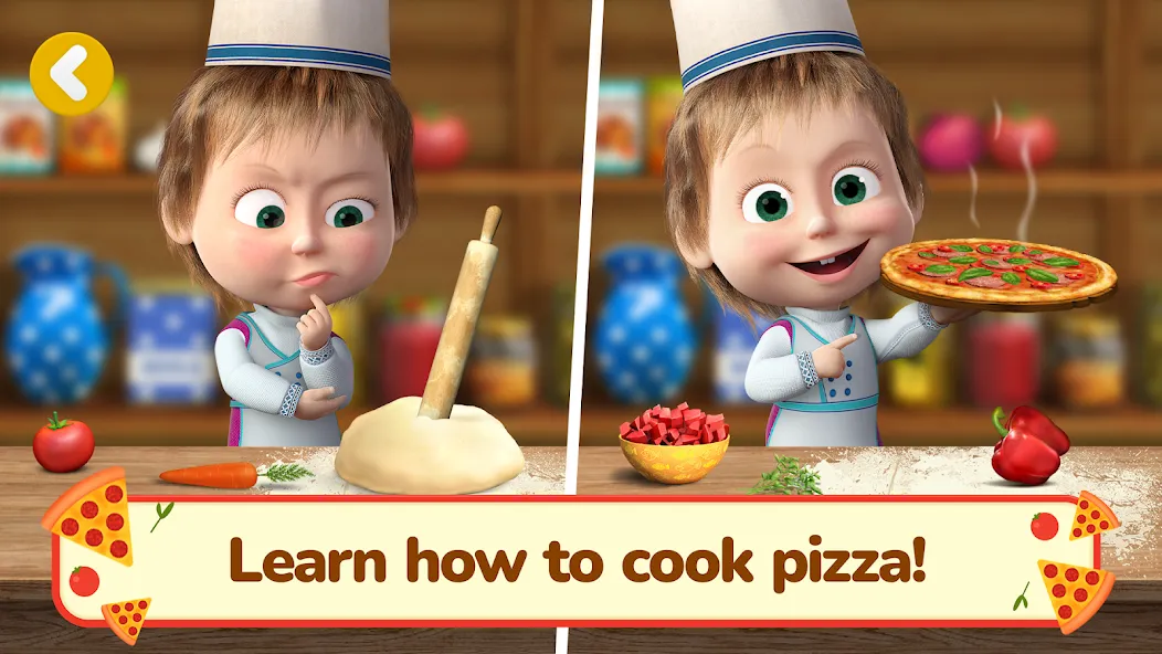 Masha and the Bear Pizza Maker [МОД: Все открыто, Дополнительные деньги и Меню MOD] Screenshot 3