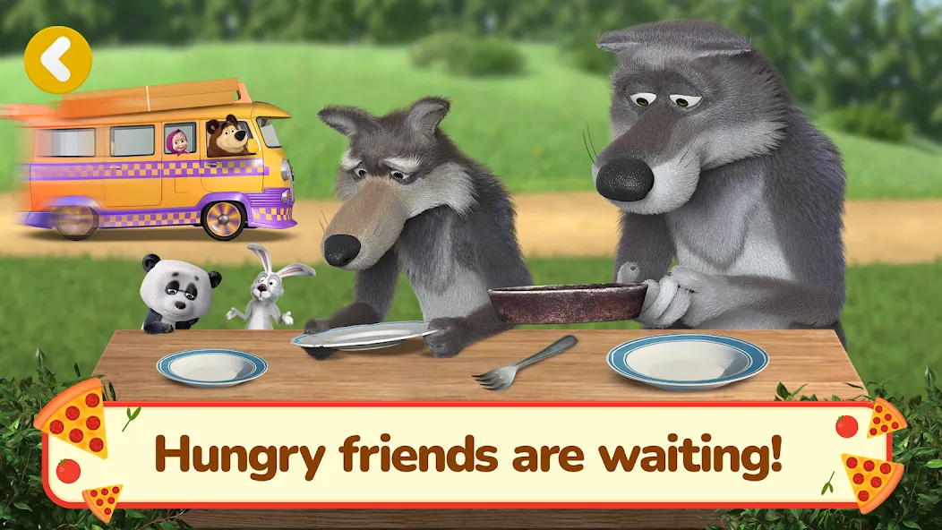 Masha and the Bear Pizza Maker [МОД: Все открыто, Дополнительные деньги и Меню MOD] Screenshot 5