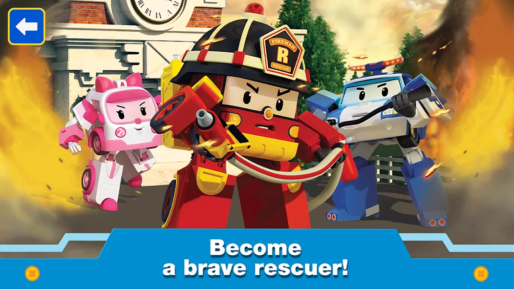 Robocar Poli: Games for Boys! [МОД: Все открыто, Дополнительные деньги и Меню MOD] Screenshot 1