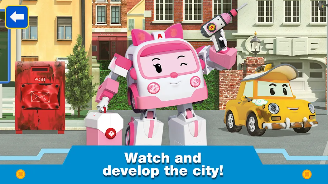 Robocar Poli: Games for Boys! [МОД: Все открыто, Дополнительные деньги и Меню MOD] Screenshot 2