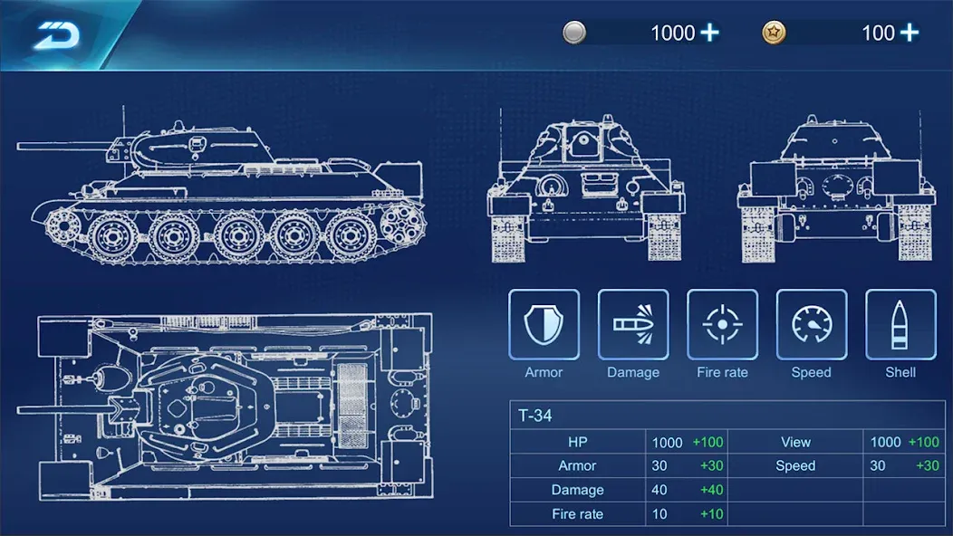 Ace Tank [МОД: Все открыто, Дополнительные деньги и Меню MOD] Screenshot 2
