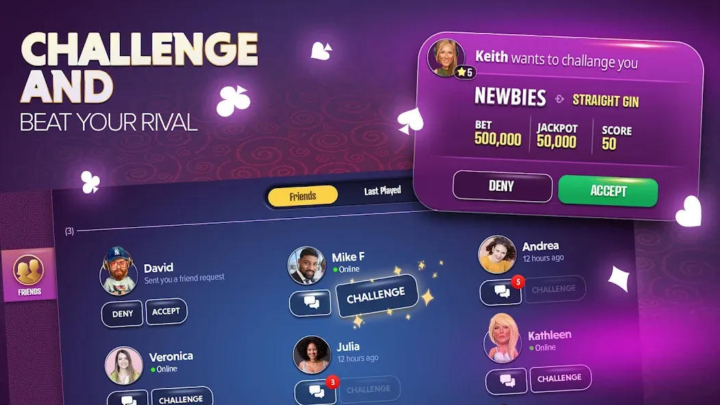Gin Rummy Extra - Online Rummy (Джин Рамми Экстра) [МОД: Много монет, Открытые уровни и Мега MOD] Screenshot 3