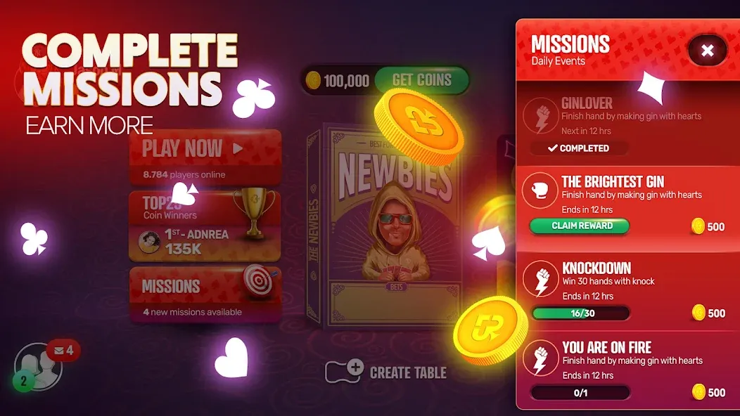 Gin Rummy Extra - Online Rummy (Джин Рамми Экстра) [МОД: Много монет, Открытые уровни и Мега MOD] Screenshot 4