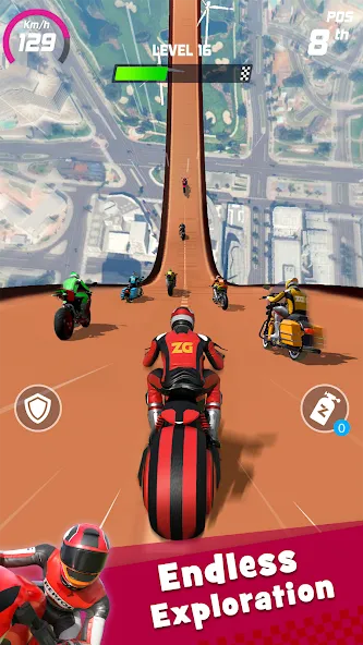 Bike Race: Racing Game (Байк Гейм 3D) [МОД: Меню, Бесконечные монеты и Открытые уровни] Screenshot 2