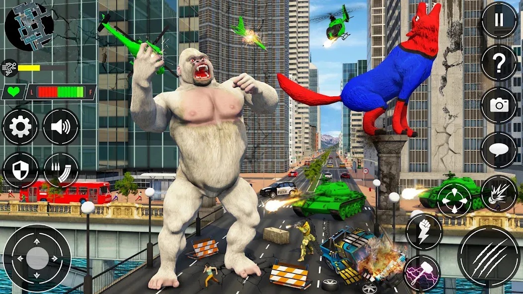 Giant Gorilla Bigfoot Monster (Энгри Горилла) [МОД: Деньги, Монеты и Меню MOD] Screenshot 4