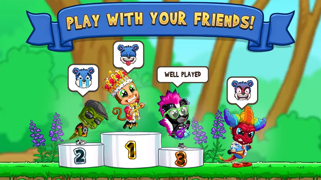 Fun Run 3 - Multiplayer Games (Фан Ран 3) [МОД: Деньги, Монеты и Меню MOD] Screenshot 2