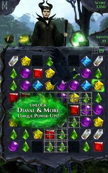 Disney Maleficent Free Fall [МОД: Меню, Бесконечные монеты и Открытые уровни] Screenshot 2