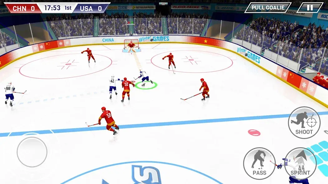 Hockey All Stars (Хоккей Олл Старс) [МОД: Много монет, Открытые уровни и Мега MOD] Screenshot 2