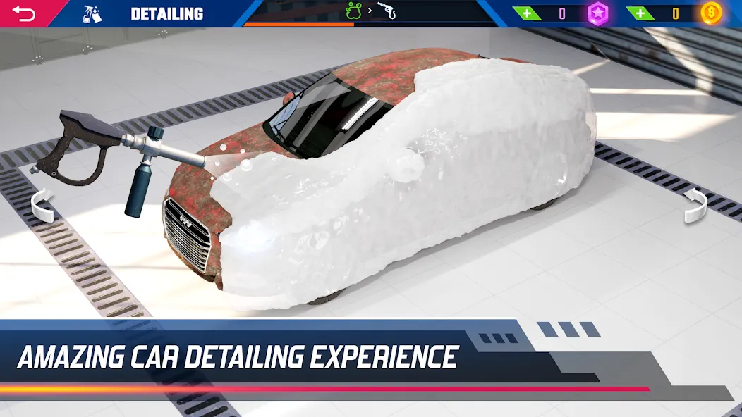 Car Detailing Simulator 2023 [МОД: Все открыто, Дополнительные деньги и Меню MOD] Screenshot 1