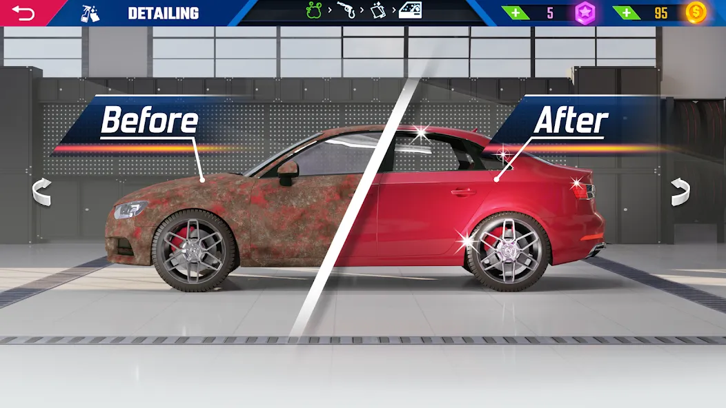Car Detailing Simulator 2023 [МОД: Все открыто, Дополнительные деньги и Меню MOD] Screenshot 2