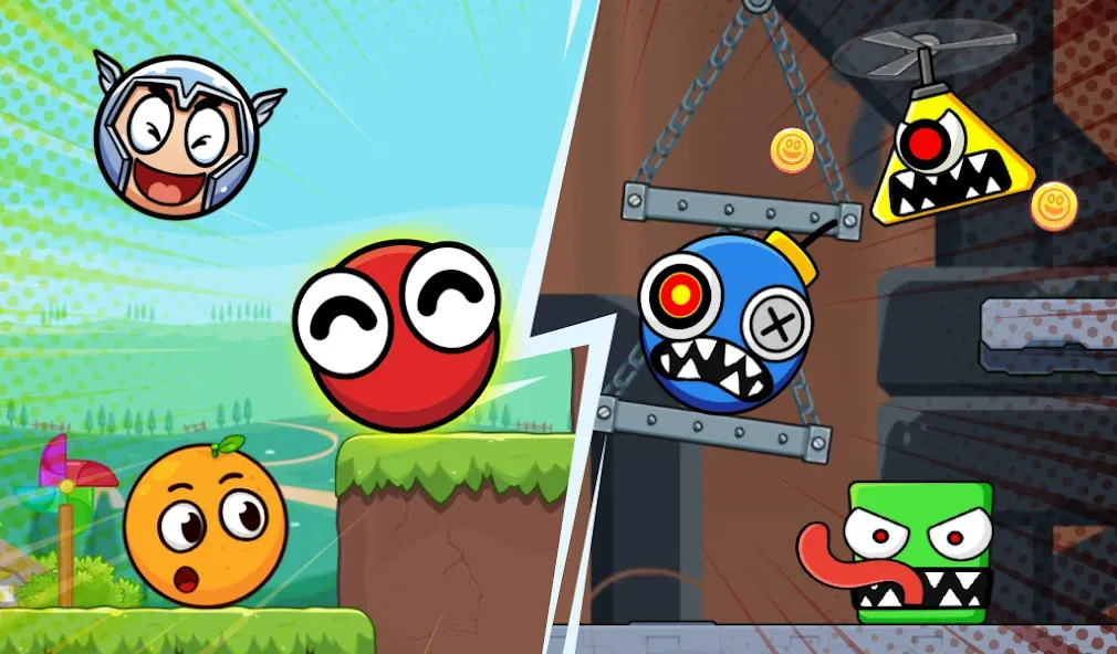 Bounce Ball 6: Roller Ball 6 (Боунс Болл 6) [МОД: Все открыто, Дополнительные деньги и Меню MOD] Screenshot 1