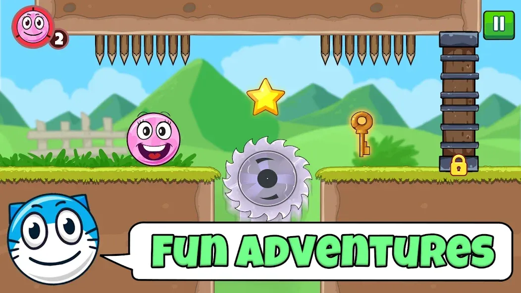 Red Ball Roller (Ред Болл Роллер) [МОД: Деньги, Монеты и Меню MOD] Screenshot 1