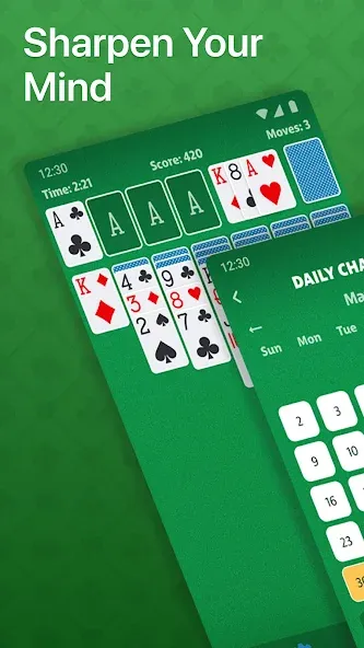 Solitaire - Classic Card Game (Солитер) [МОД: Много монет, Открытые уровни и Мега MOD] Screenshot 2