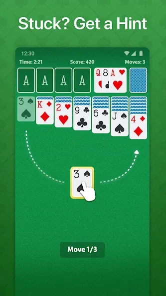 Solitaire - Classic Card Game (Солитер) [МОД: Много монет, Открытые уровни и Мега MOD] Screenshot 4