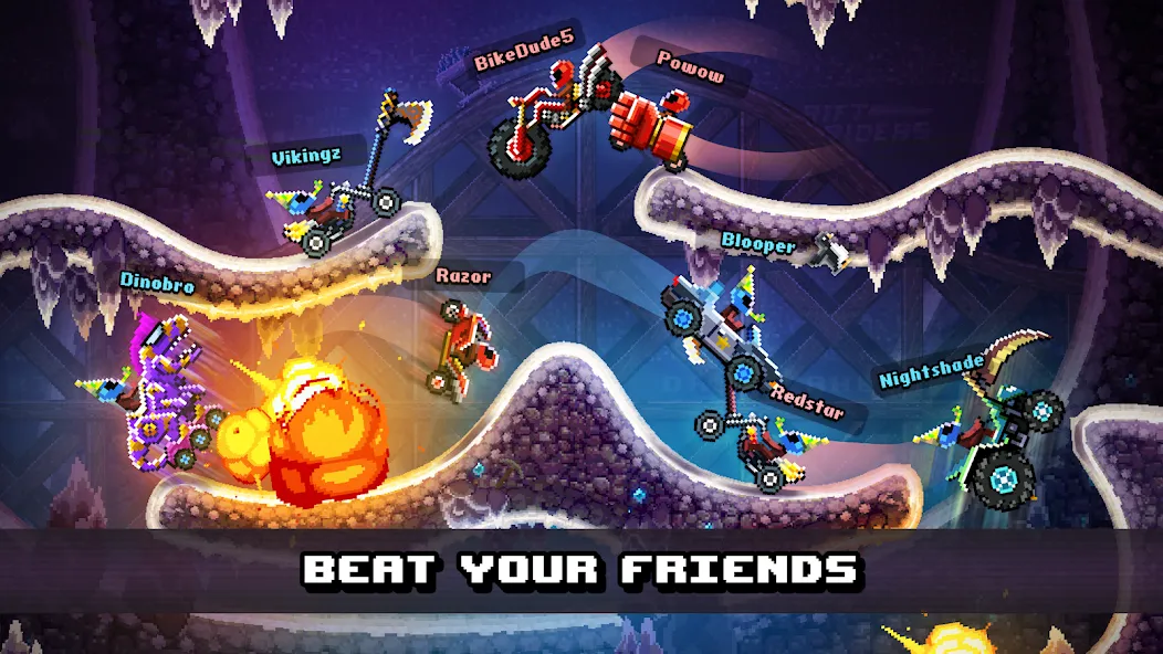 Drive Ahead! - Fun Car Battles [МОД: Все открыто, Дополнительные деньги и Меню MOD] Screenshot 2