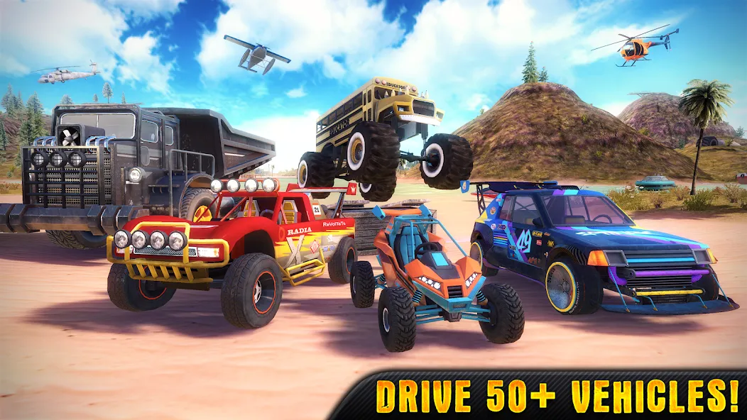 OTR - Offroad Car Driving Game (ОТР) [МОД: Меню, Бесконечные монеты и Открытые уровни] Screenshot 1