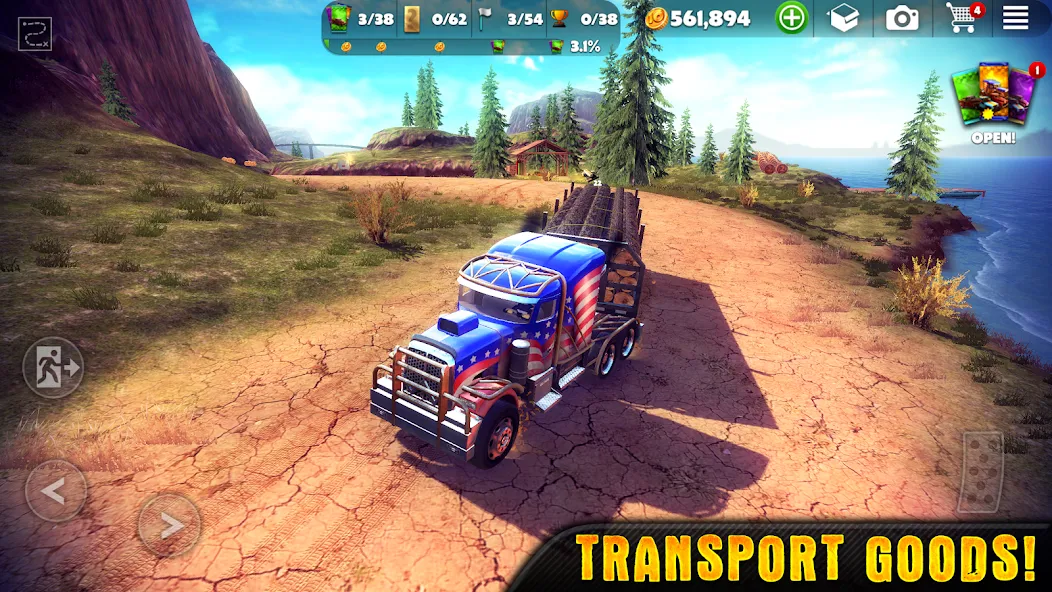 OTR - Offroad Car Driving Game (ОТР) [МОД: Меню, Бесконечные монеты и Открытые уровни] Screenshot 5