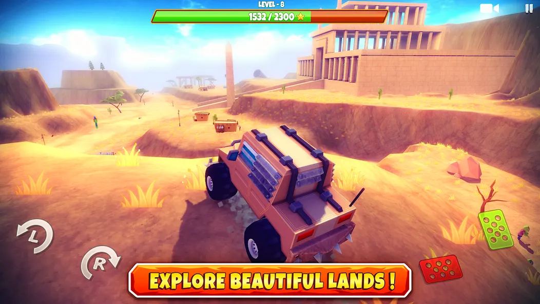 Zombie Offroad Safari (Зомби оффроуд сафари) [МОД: Меню, Бесконечные монеты и Открытые уровни] Screenshot 1