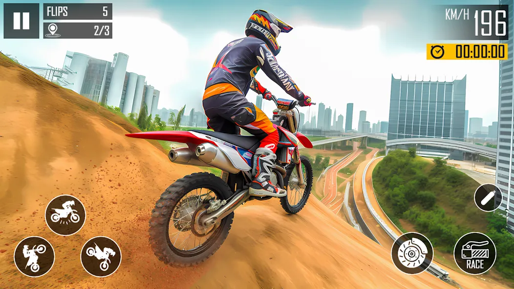 Ultimate Bike Stunt: Bike Game (Ультимейт Байк Стант) [МОД: Бесконечные деньги, Монеты и Мега MOD] Screenshot 2