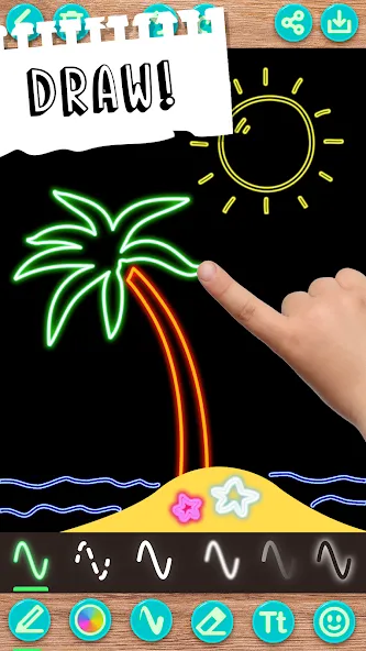 Draw Doodle - Kids drawing [МОД: Много денег, Монет и Все открыто] Screenshot 2