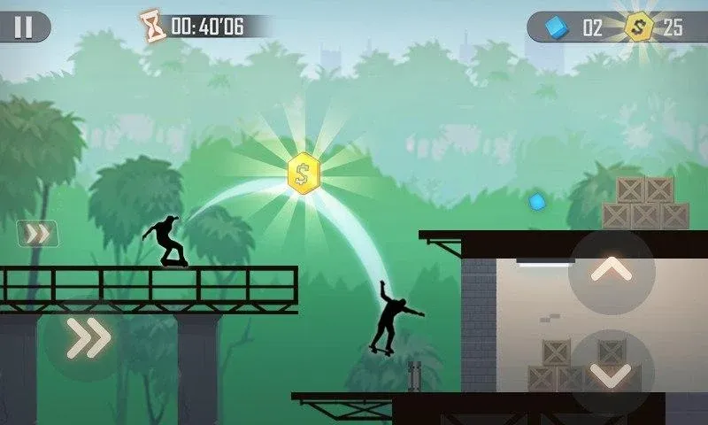Shadow Skate [МОД: Все открыто, Дополнительные деньги и Меню MOD] Screenshot 2