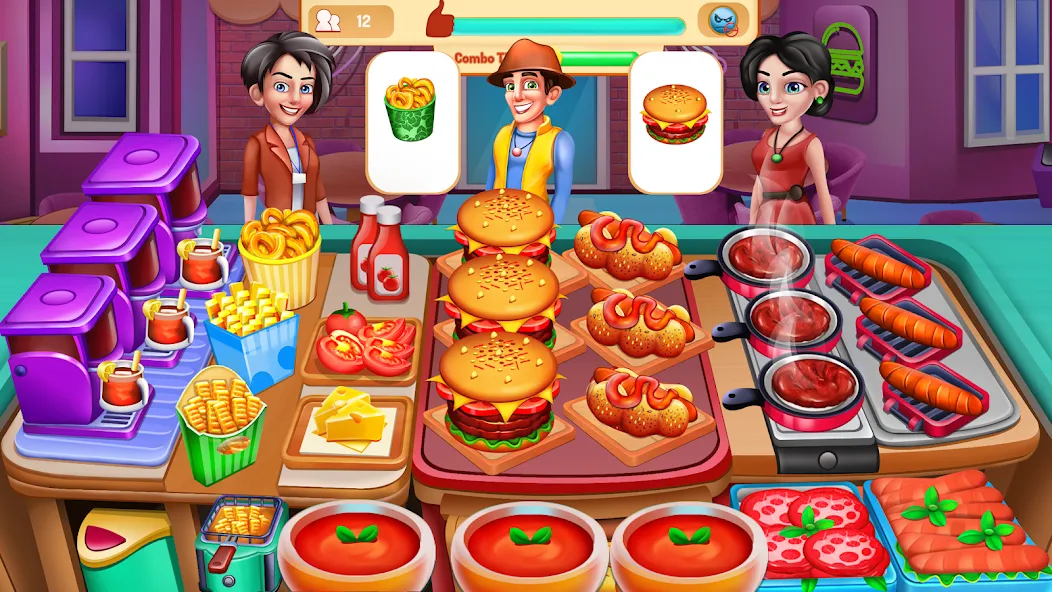Cooking Food: Time Management [МОД: Бесконечные деньги, Монеты и Мега MOD] Screenshot 1