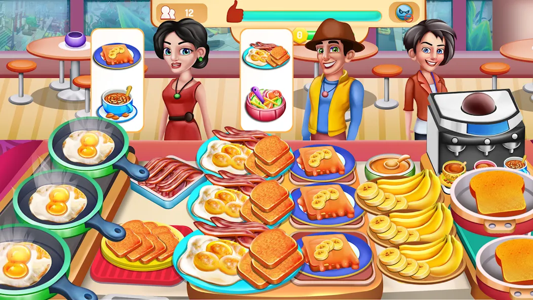 Cooking Food: Time Management [МОД: Бесконечные деньги, Монеты и Мега MOD] Screenshot 3