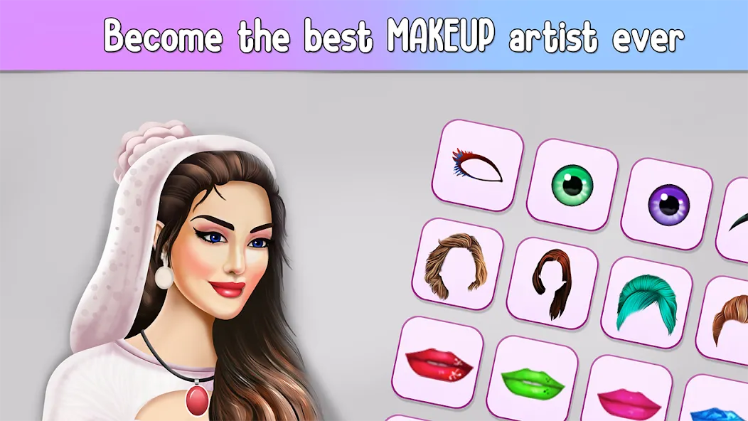 Fashion Stylist Makeup Dressup [МОД: Много монет, Открытые уровни и Мега MOD] Screenshot 3