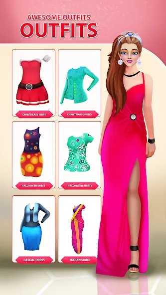 Girls Dress Up: Makeup Games [МОД: Меню, Бесконечные монеты и Открытые уровни] Screenshot 4
