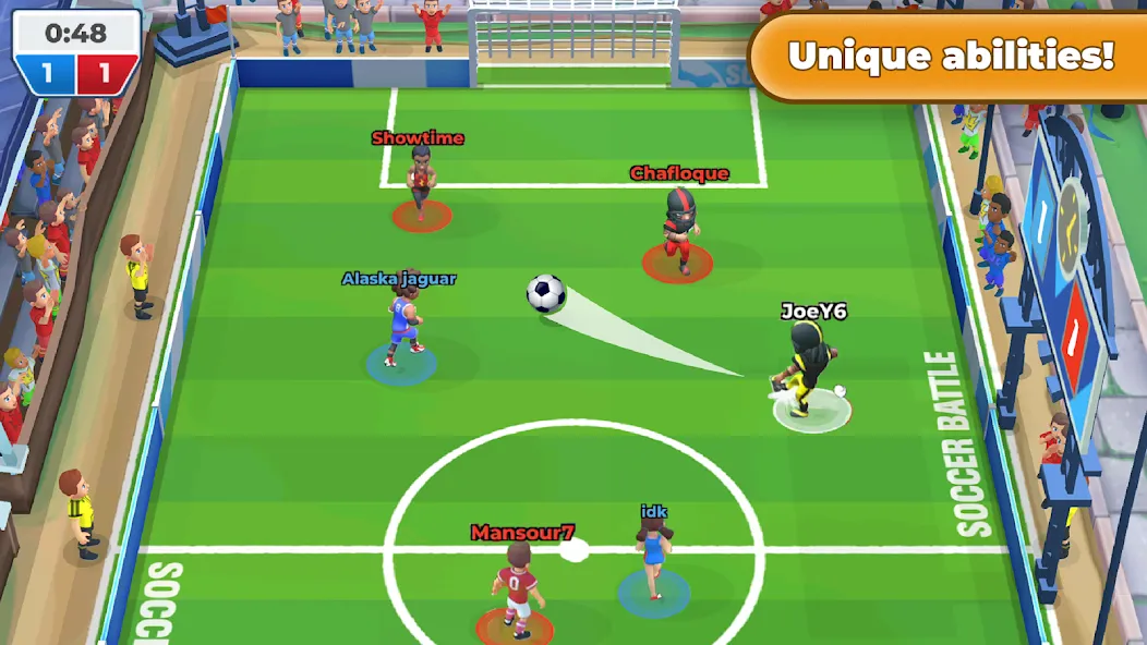 Soccer Battle -  PvP Football [МОД: Много монет, Открытые уровни и Мега MOD] Screenshot 3