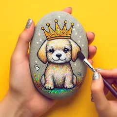 Скачать Rock Art - 3D Color by Number (Рок Арт) [МОД: Меню, Бесконечные монеты и Открытые уровни] | Взлом Rock Art - 3D Color by Number на Андроид