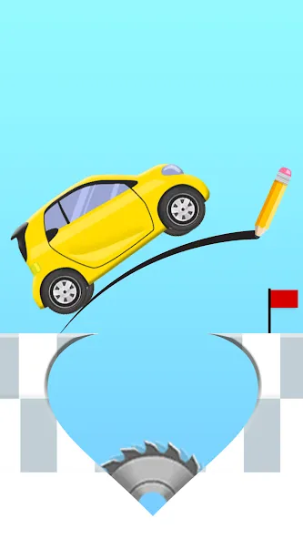 Draw 2 Bridge: Draw Save Car (Дроу 2 Бридж) [МОД: Много монет, Открытые уровни и Мега MOD] Screenshot 1