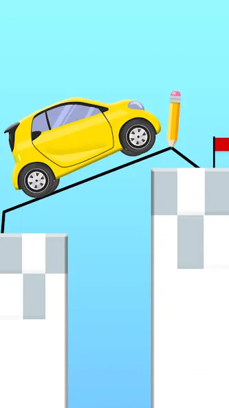 Draw 2 Bridge: Draw Save Car (Дроу 2 Бридж) [МОД: Много монет, Открытые уровни и Мега MOD] Screenshot 2