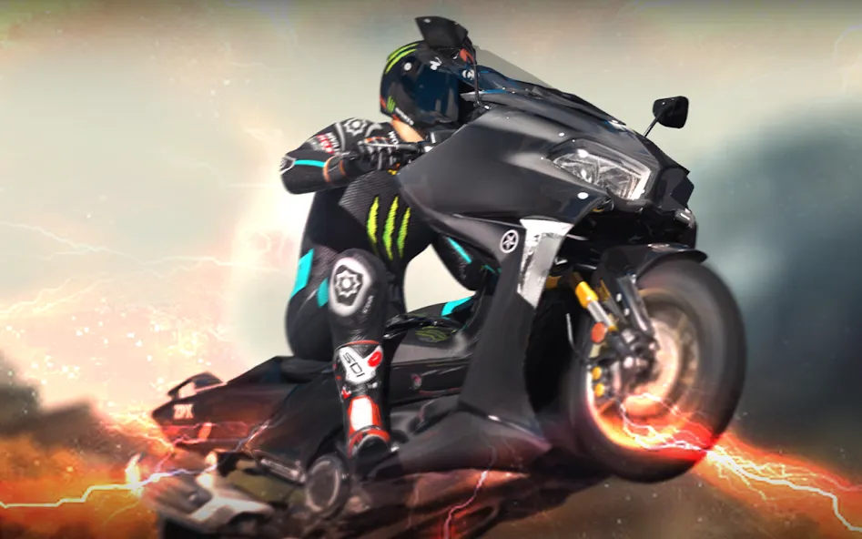 Real Moto Traffic (Реал Мото Трафик) [МОД: Все открыто, Дополнительные деньги и Меню MOD] Screenshot 2