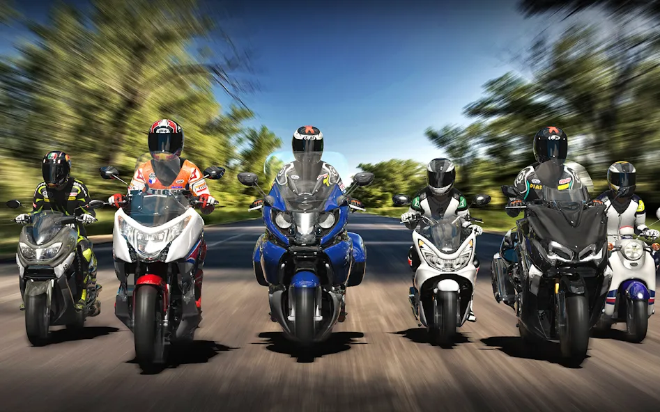 Real Moto Traffic (Реал Мото Трафик) [МОД: Все открыто, Дополнительные деньги и Меню MOD] Screenshot 5
