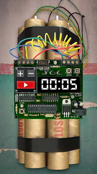 Time Bomb Broken Screen Prank (Тайм Бомб Брокен Скрин Пранк) [МОД: Деньги, Монеты и Меню MOD] Screenshot 2
