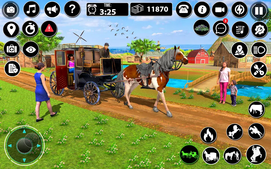 Horse Cart Taxi Transport Game [МОД: Много монет, Открытые уровни и Мега MOD] Screenshot 3