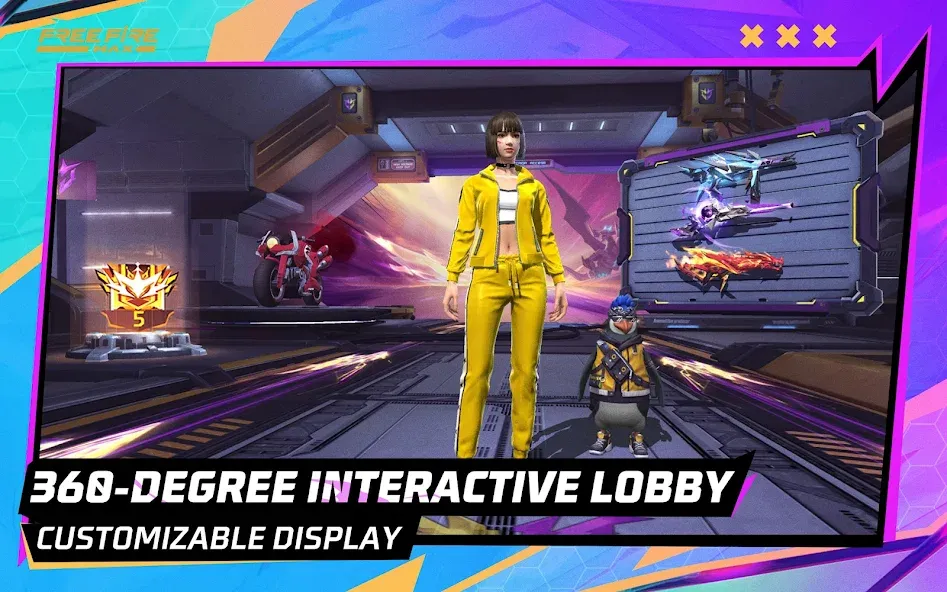 Free Fire MAX (Фри Фаер МАКС) [МОД: Меню, Бесконечные монеты и Открытые уровни] Screenshot 4