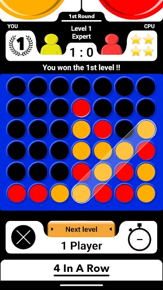 4 In A Row Board Game [МОД: Меню, Бесконечные монеты и Открытые уровни] Screenshot 2