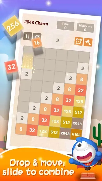 Number Charm: Slide Puzzle (Две тысячи сорок восемь) [МОД: Бесконечные деньги, Монеты и Мега MOD] Screenshot 5
