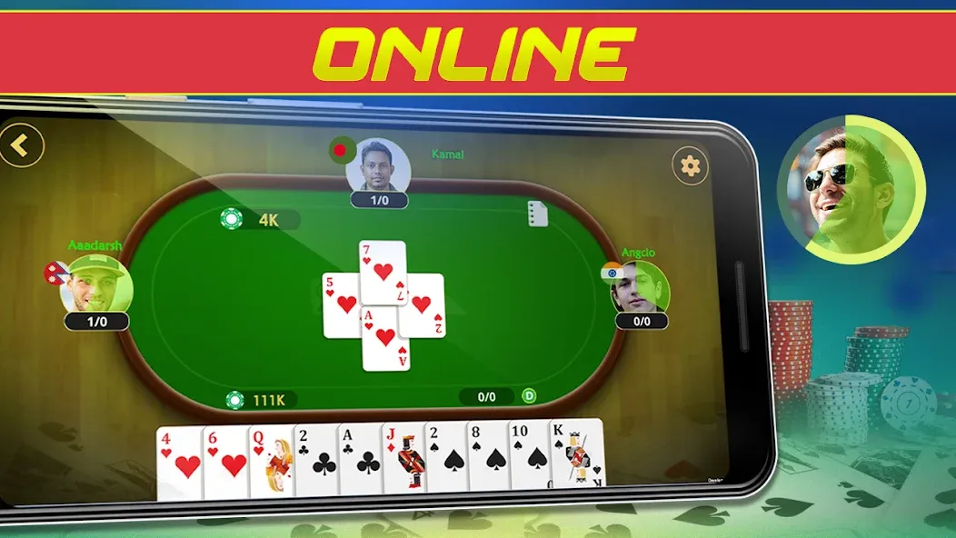 Call Bridge Card Game - Spades (Карточная игра Колл Бридж) [МОД: Много монет, Открытые уровни и Мега MOD] Screenshot 2