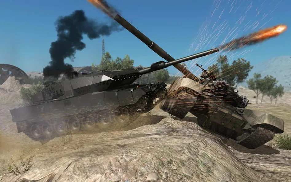 Real Tank Battle : War Machine (Реальное танковое сражение) [МОД: Много денег, Монет и Все открыто] Screenshot 1