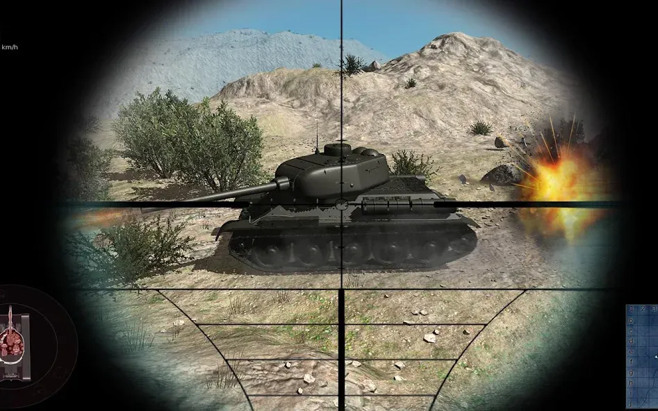 Real Tank Battle : War Machine (Реальное танковое сражение) [МОД: Много денег, Монет и Все открыто] Screenshot 2