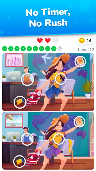Differences - find & spot them [МОД: Деньги, Монеты и Меню MOD] Screenshot 3