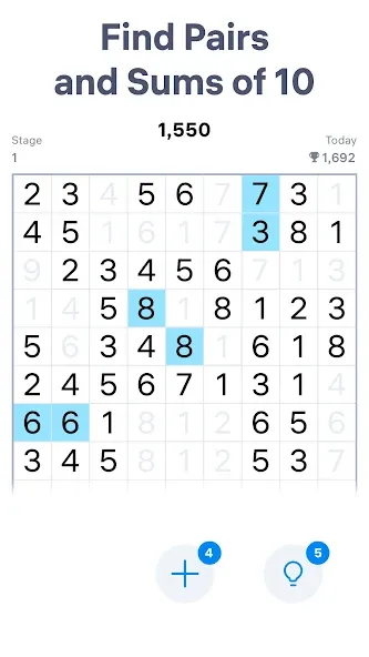 Number Match - Number Games [МОД: Все открыто, Дополнительные деньги и Меню MOD] Screenshot 1