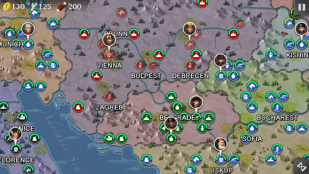 European War 4 : Napoleon (Европейская война 4) [МОД: Бесконечные деньги, Монеты и Мега MOD] Screenshot 5